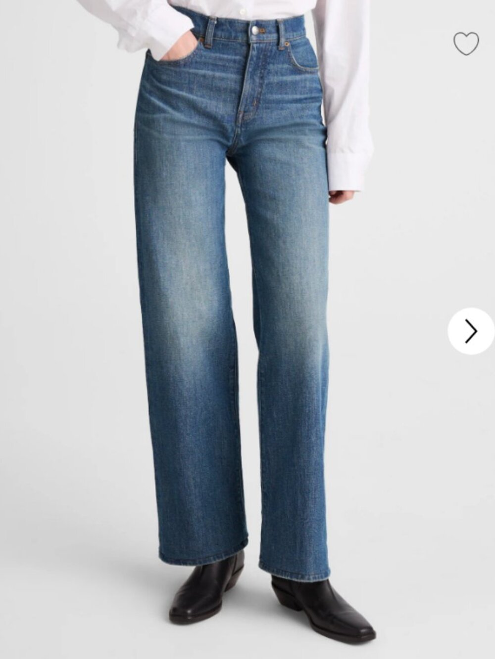 Madewell Perfect Vintage Wide-Leg Jeans 27 Tall